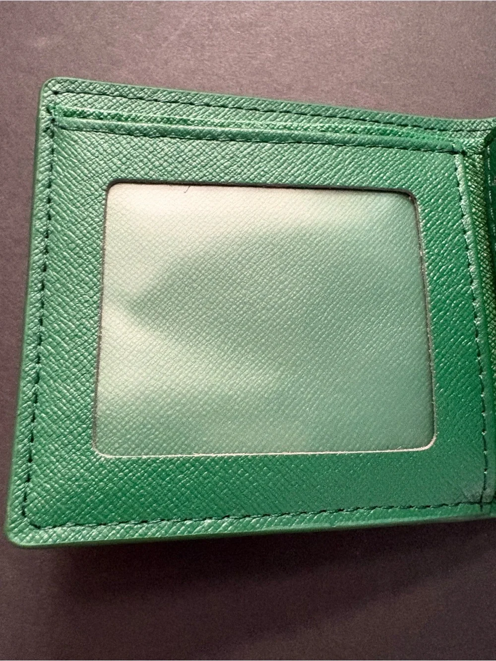 Fashion Men’s Green Bifold Wallet Multicolored Print